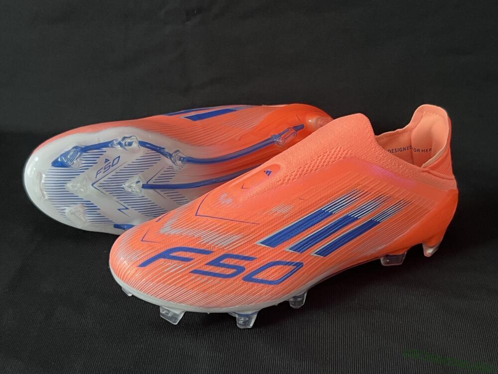 Unisex Adidas F50+ Elite Laceless FG Football Boots - Red/Blue/Silver