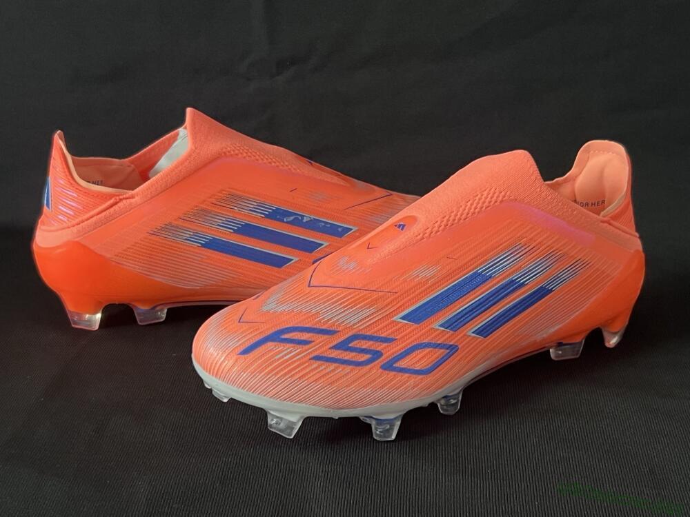 Unisex Adidas F50+ Elite Laceless FG Football Boots - Red/Blue/Silver