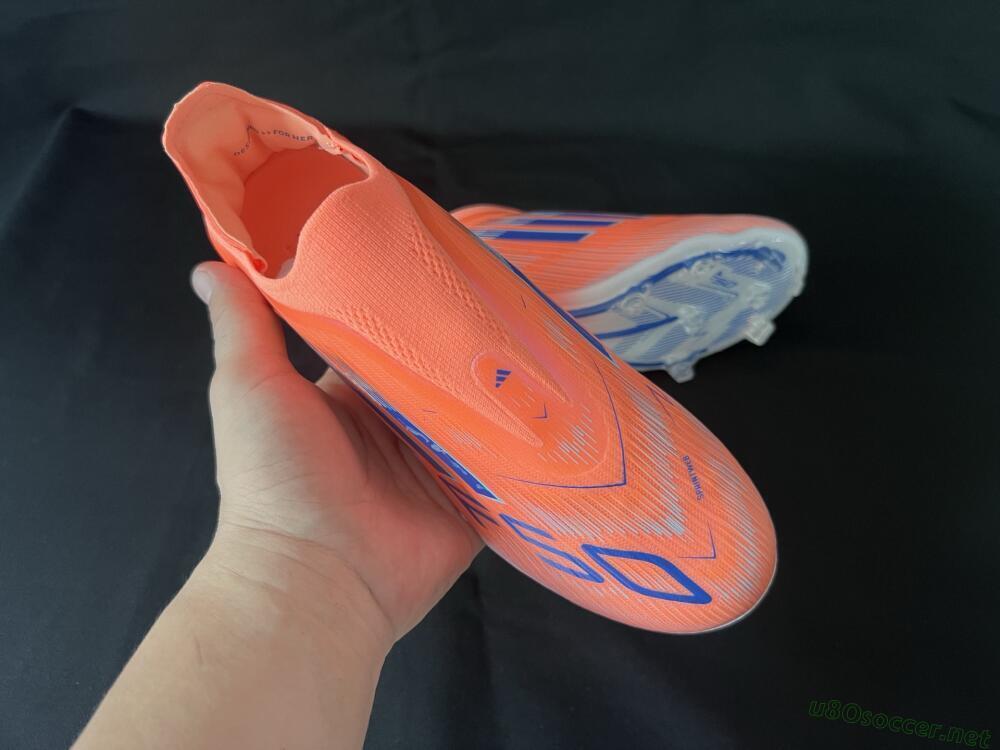 Unisex Adidas F50+ Elite Laceless FG Football Boots - Red/Blue/Silver