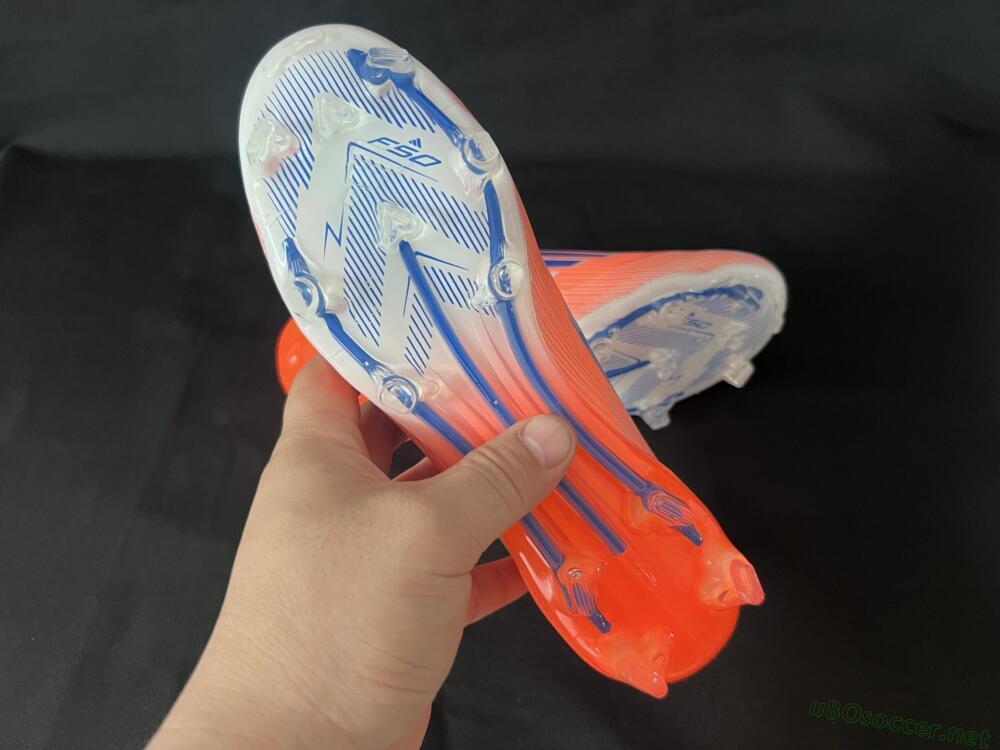 Unisex Adidas F50+ Elite Laceless FG Football Boots - Red/Blue/Silver