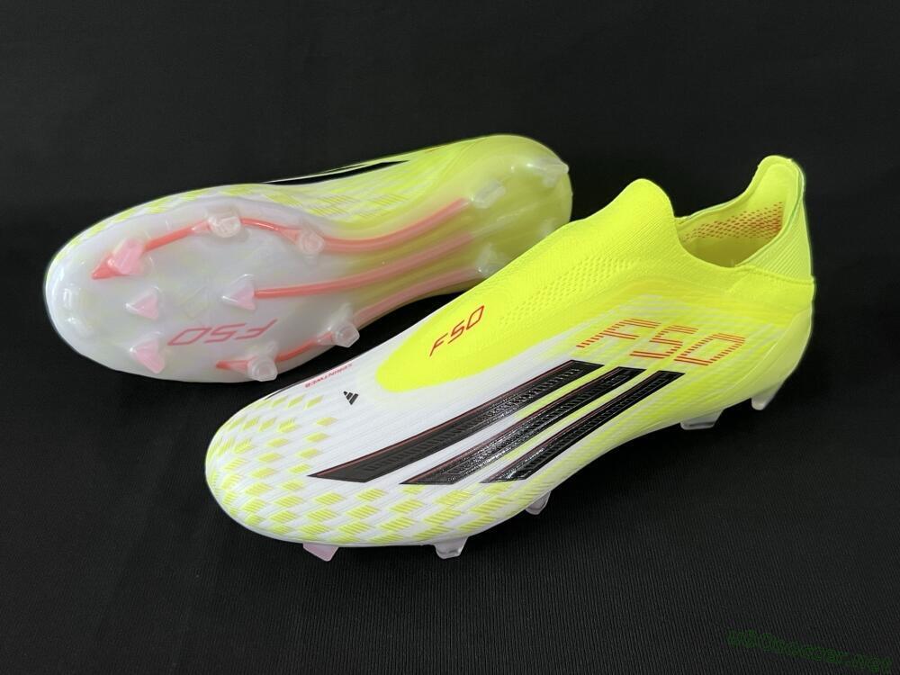 Men's Adidas F50 Elite FG Football Boots - Yellow/White/Black