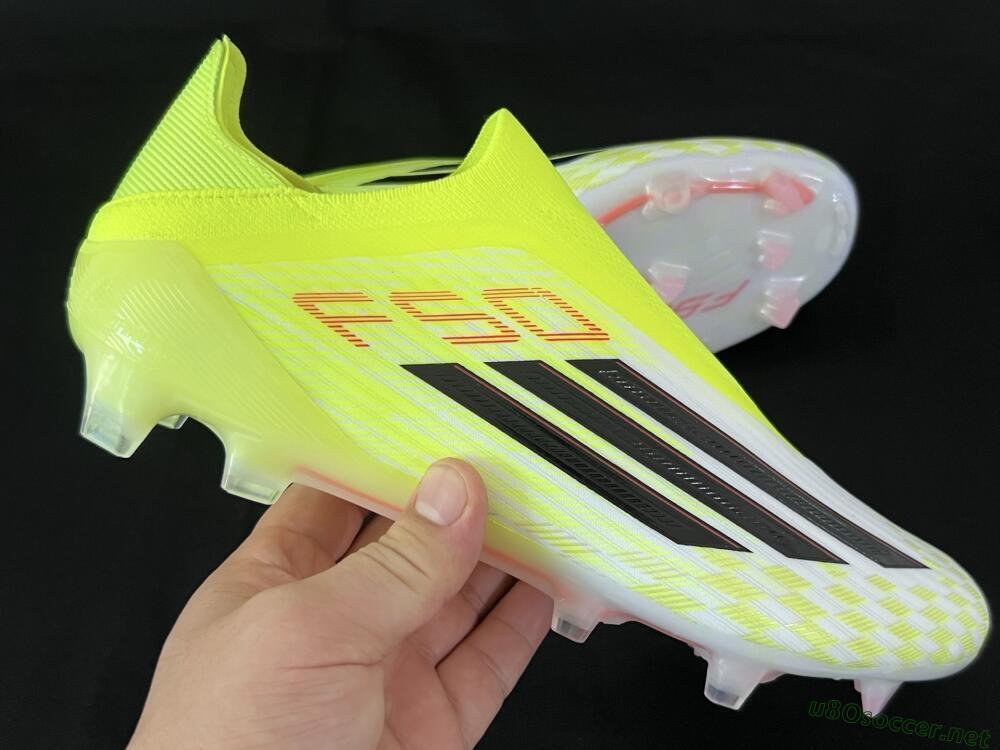 Men's Adidas F50 Elite FG Football Boots - Yellow/White/Black