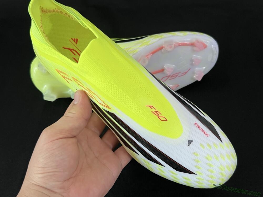 Men's Adidas F50 Elite FG Football Boots - Yellow/White/Black