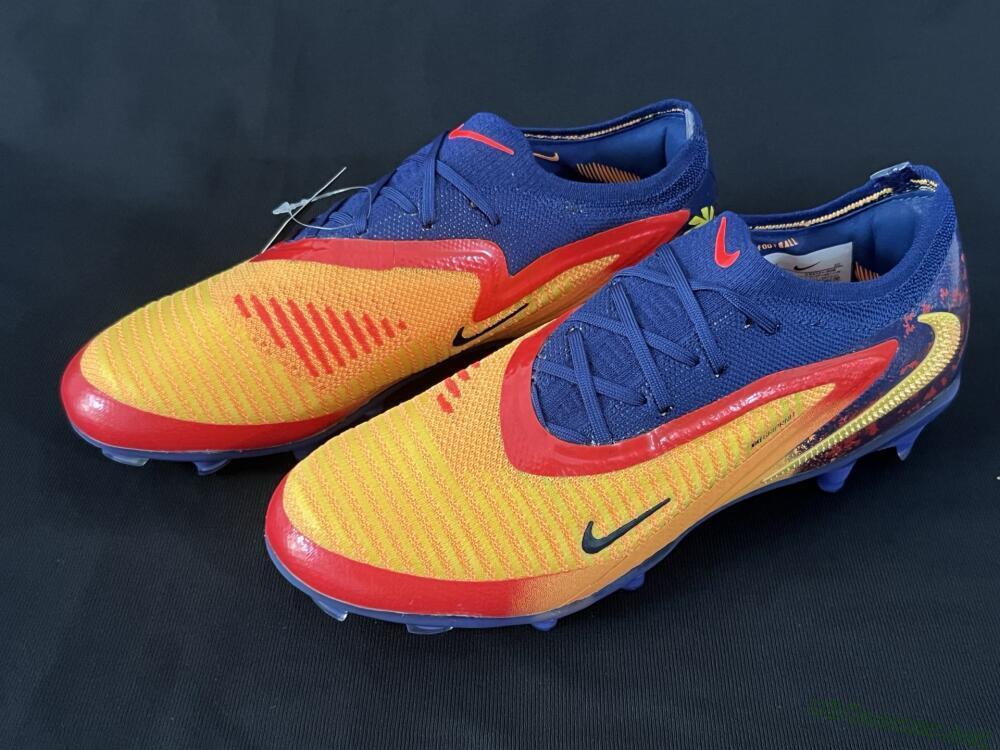 Men's Nike Phantom 6 Elite Low FG Football Boots - Yellow/Red/Blue