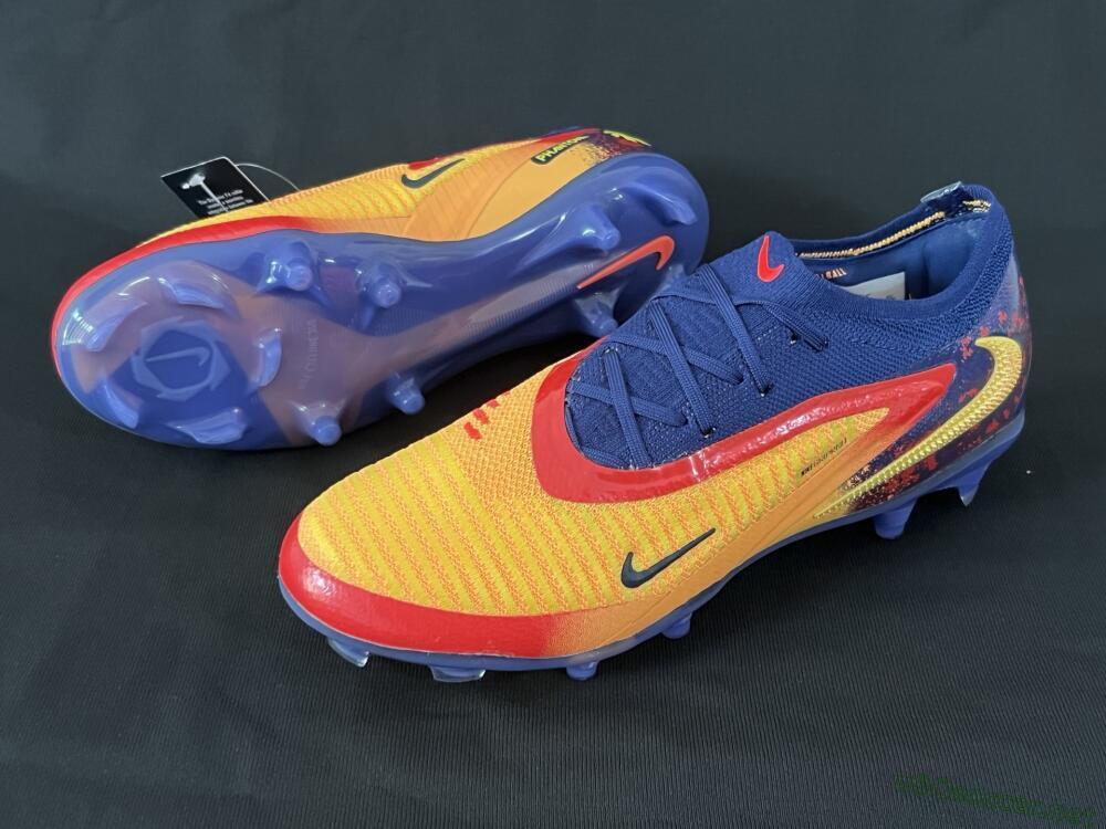 Men's Nike Phantom 6 Elite Low FG Football Boots - Yellow/Red/Blue