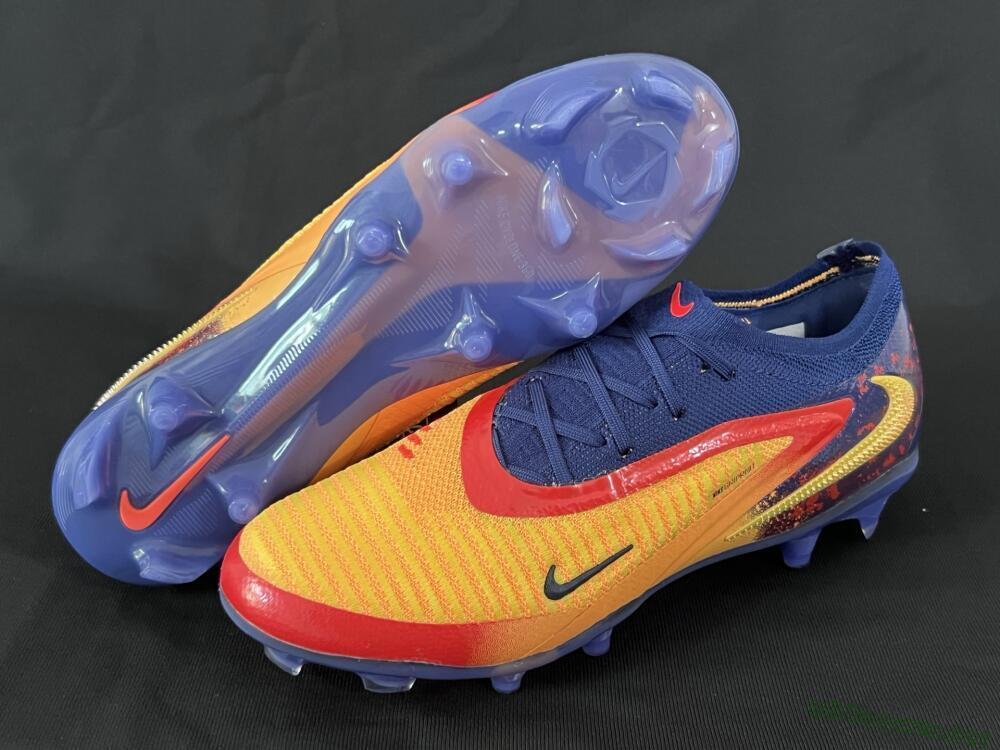 Men's Nike Phantom 6 Elite Low FG Football Boots - Yellow/Red/Blue