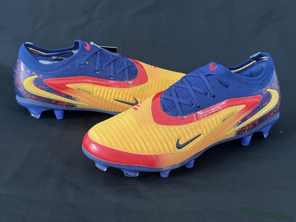 Men's Nike Phantom 6 Elite Low FG Football Boots - Yellow/Red/Blue
