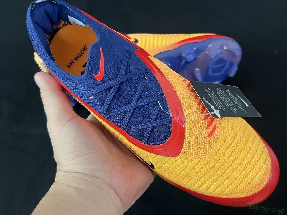 Men's Nike Phantom 6 Elite Low FG Football Boots - Yellow/Red/Blue