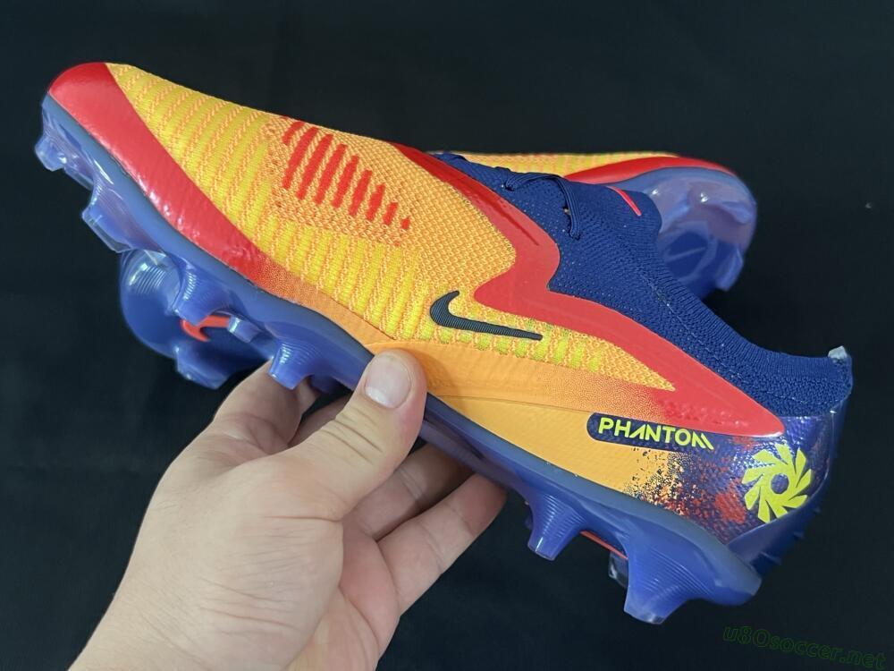 Men's Nike Phantom 6 Elite Low FG Football Boots - Yellow/Red/Blue
