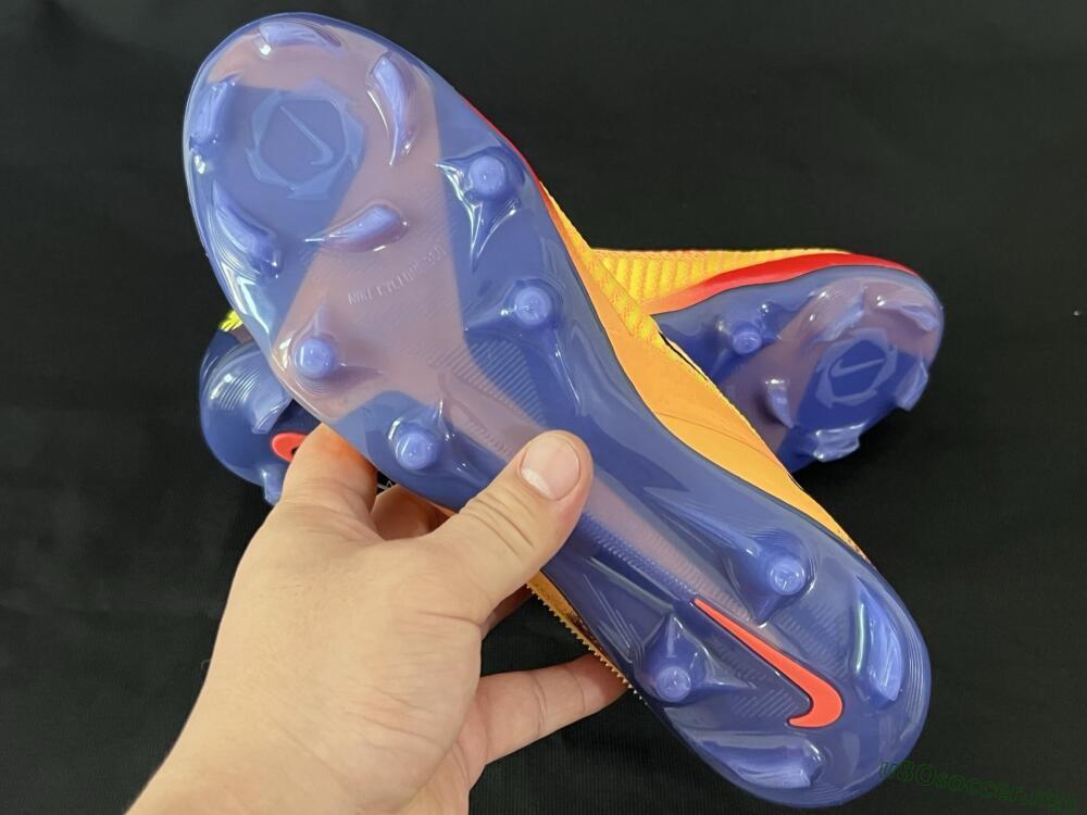 Men's Nike Phantom 6 Elite Low FG Football Boots - Yellow/Red/Blue