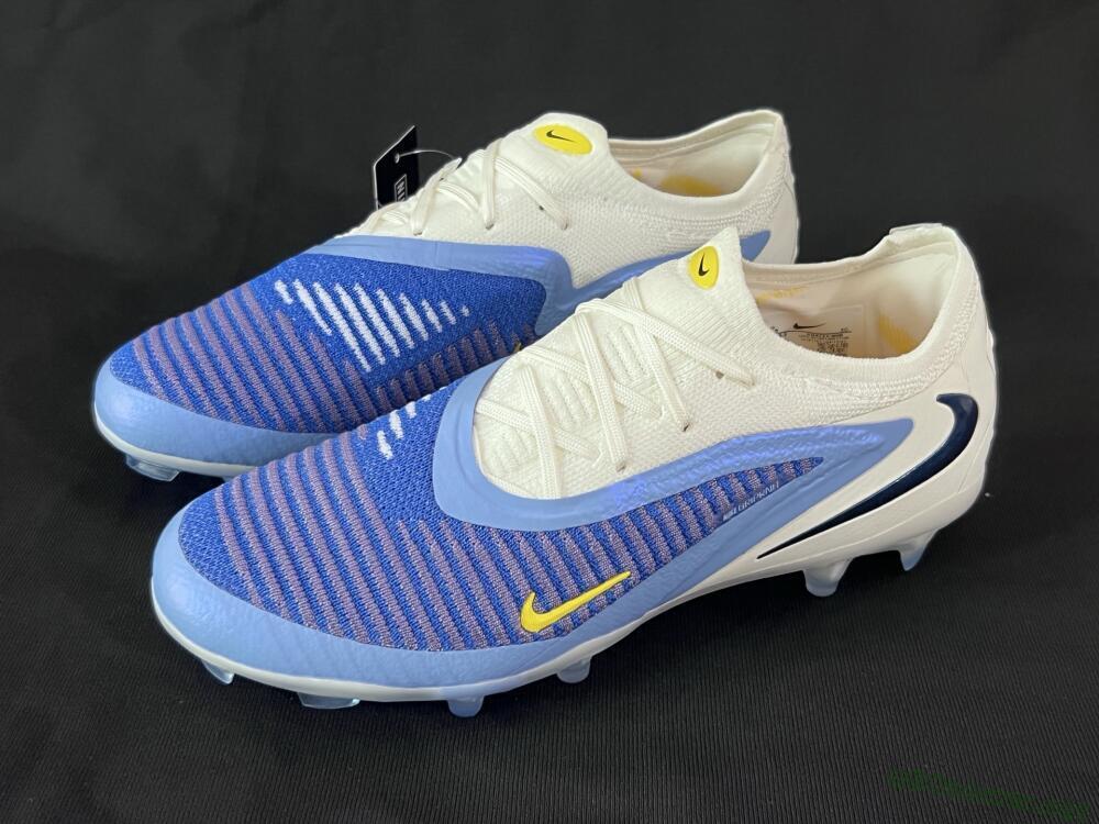 Men's Nike Phantom 6 Elite Low FG Football Boots - Blue/White/Black