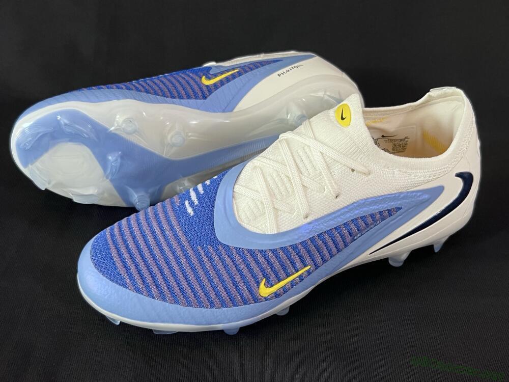 Men's Nike Phantom 6 Elite Low FG Football Boots - Blue/White/Black