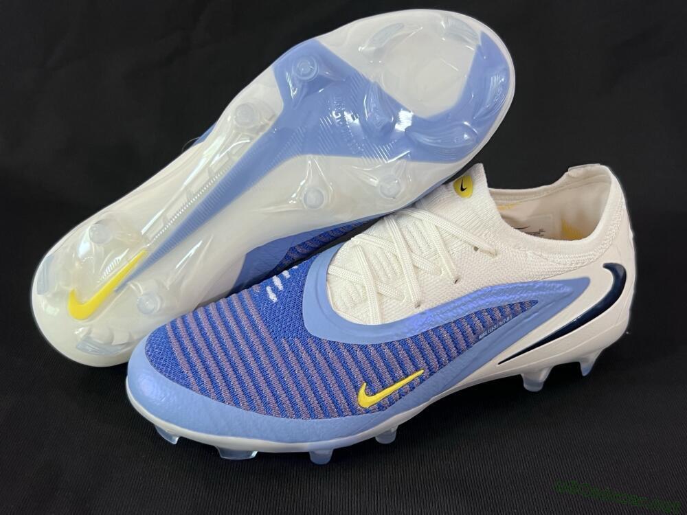 Men's Nike Phantom 6 Elite Low FG Football Boots - Blue/White/Black