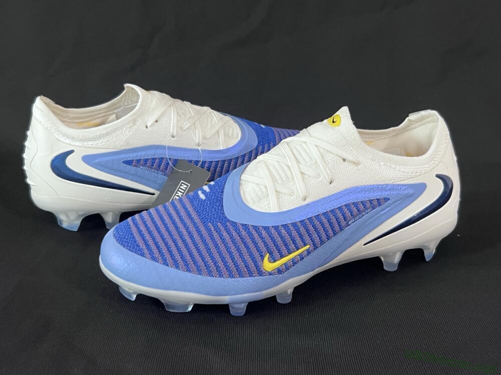 Men's Nike Phantom 6 Elite Low FG Football Boots - Blue/White/Black