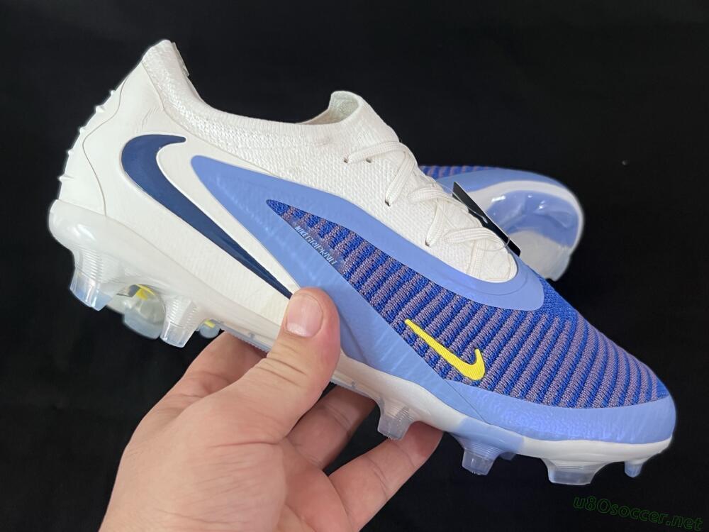 Men's Nike Phantom 6 Elite Low FG Football Boots - Blue/White/Black