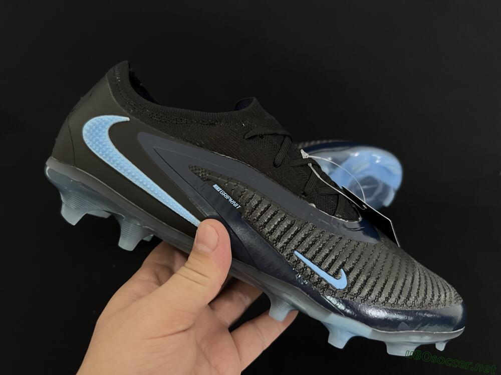 Unisex Nike Phantom 6 Elite Low FG Football Boots - Black/Blue/Jade