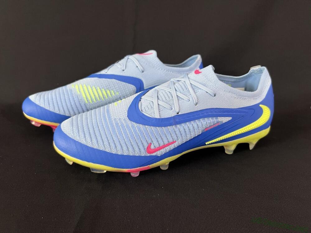 Men's Nike Phantom 6 Low Elite FG Football Boots - Blue/Pink/Yellow