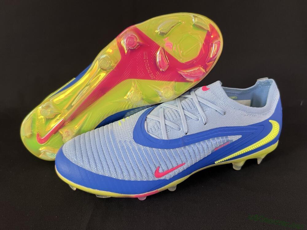 Men's Nike Phantom 6 Low Elite FG Football Boots - Blue/Pink/Yellow
