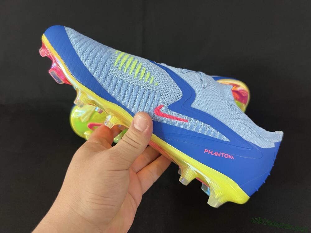 Men's Nike Phantom 6 Low Elite FG Football Boots - Blue/Pink/Yellow