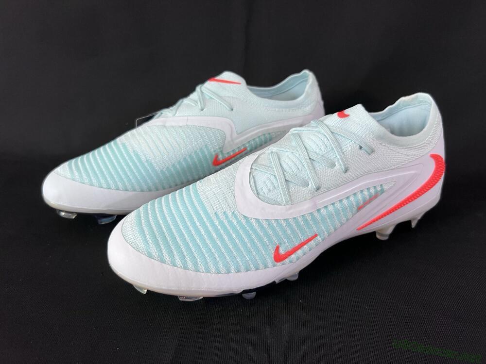 Men's Nike Phantom 6 Low Elite FG Football Boots - Jade/White/Red