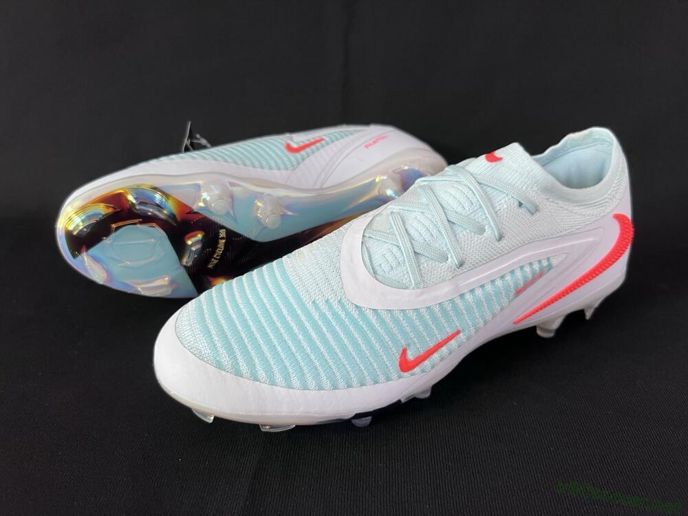 Men's Nike Phantom 6 Low Elite FG Football Boots - Jade/White/Red