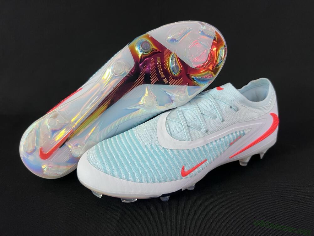 Men's Nike Phantom 6 Low Elite FG Football Boots - Jade/White/Red