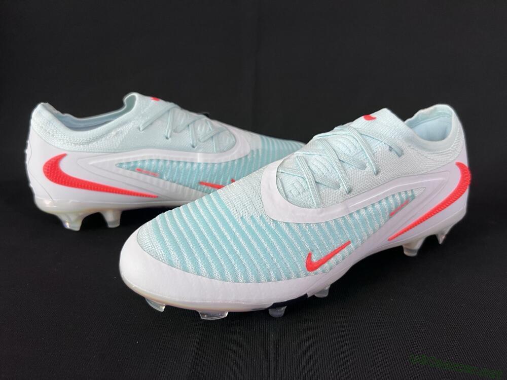 Men's Nike Phantom 6 Low Elite FG Football Boots - Jade/White/Red