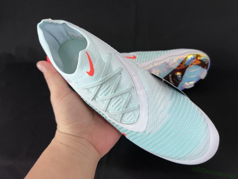 Men's Nike Phantom 6 Low Elite FG Football Boots - Jade/White/Red