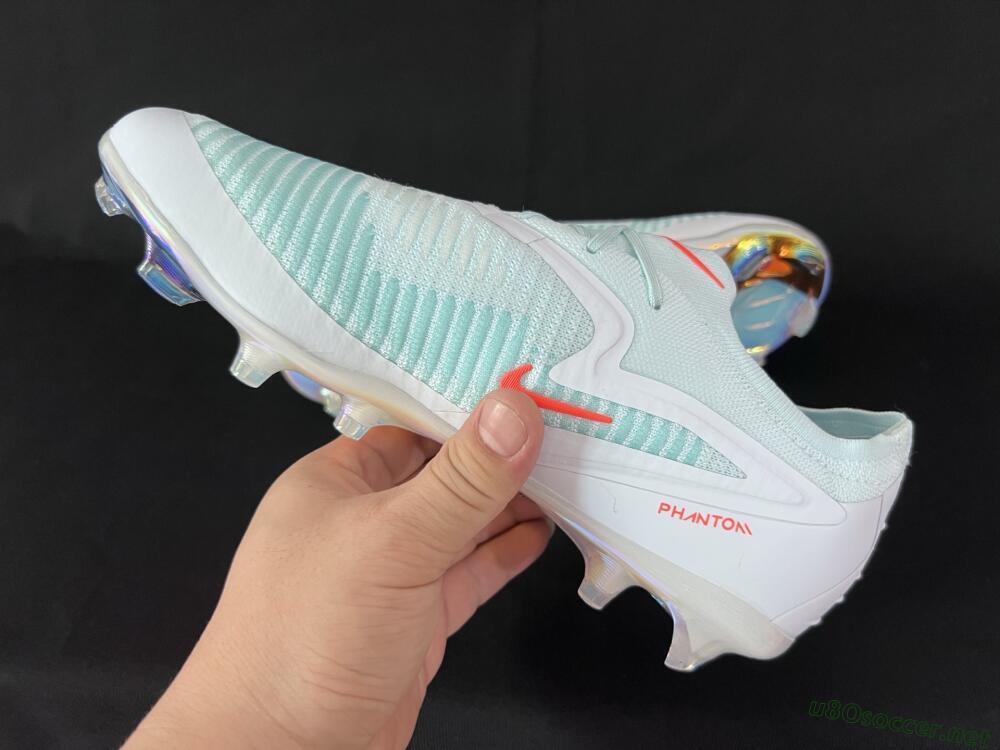 Men's Nike Phantom 6 Low Elite FG Football Boots - Jade/White/Red