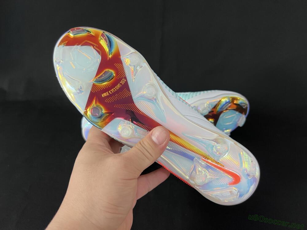 Men's Nike Phantom 6 Low Elite FG Football Boots - Jade/White/Red