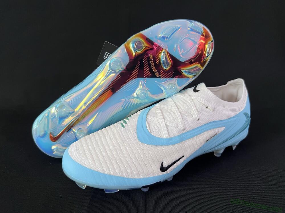 Men's Nike Phantom 6 Low Elite FG Football Boots - Beige/Jade/Gold