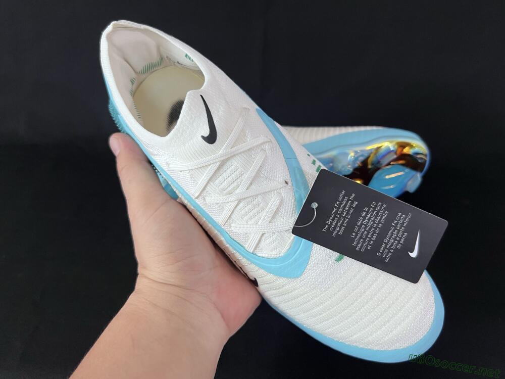 Men's Nike Phantom 6 Low Elite FG Football Boots - Beige/Jade/Gold