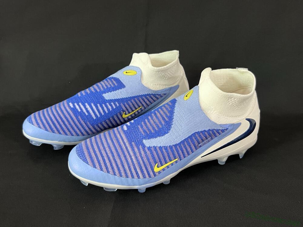 Men's Nike Phantom 6 Elite FG Football Boots - Blue/White/Black