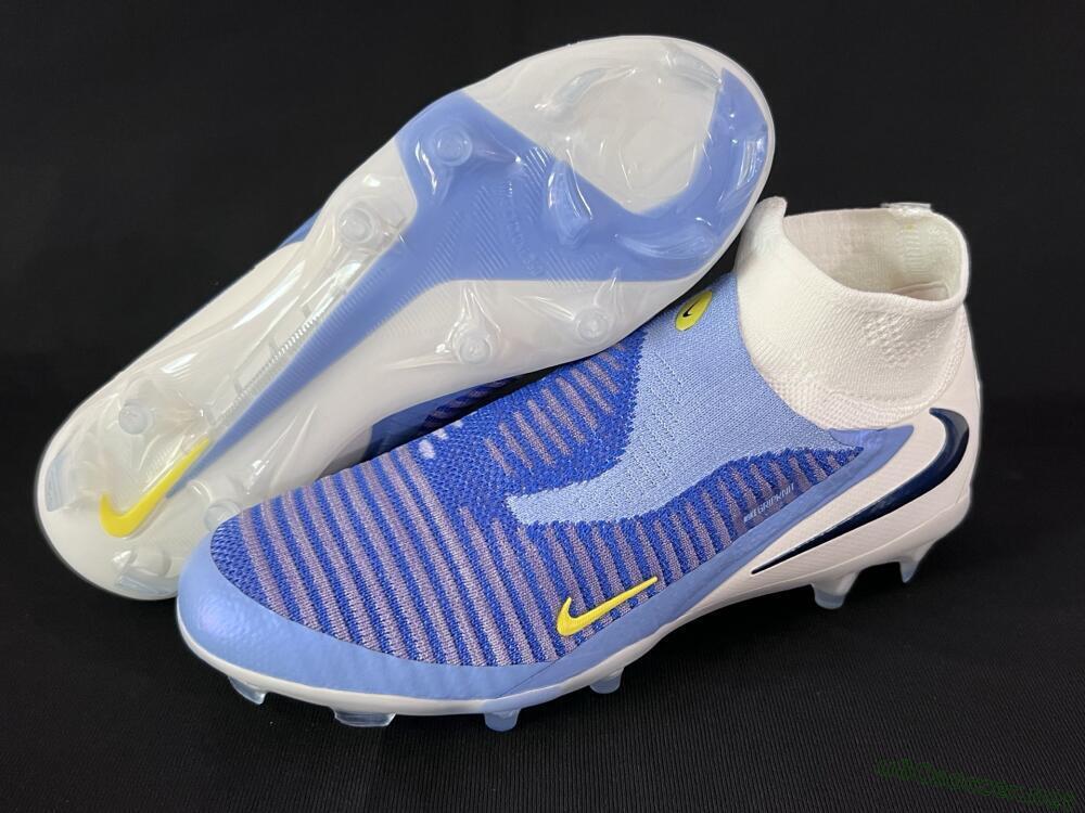 Men's Nike Phantom 6 Elite FG Football Boots - Blue/White/Black