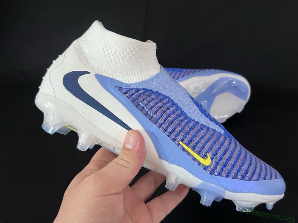 Men's Nike Phantom 6 Elite FG Football Boots - Blue/White/Black