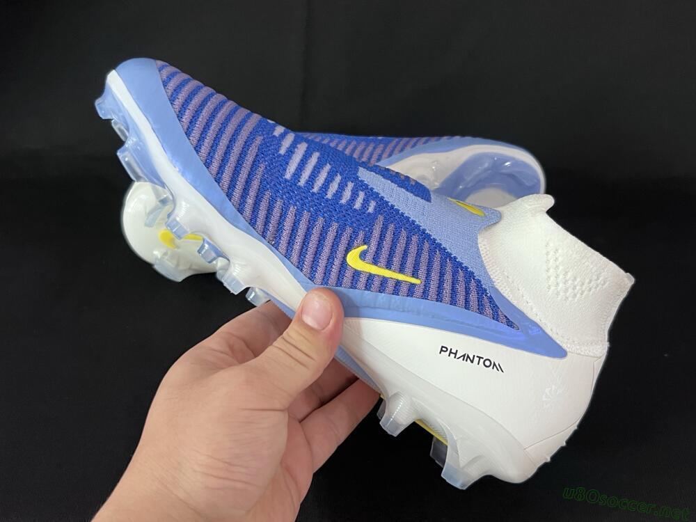 Men's Nike Phantom 6 Elite FG Football Boots - Blue/White/Black