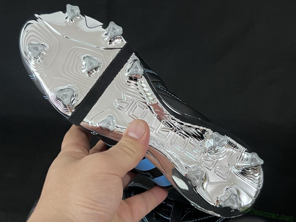 Men's Adidas Predator 25 Elite Foldover Tongue FG Football Boots - Black/Blue/Silver