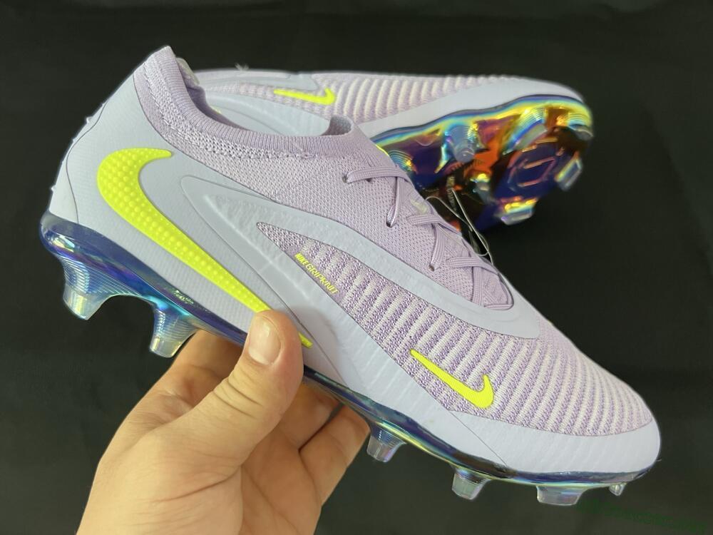 Men's Nike Phantom 6 Low Elite FG Football Boots - Purple/Yellow/Gold