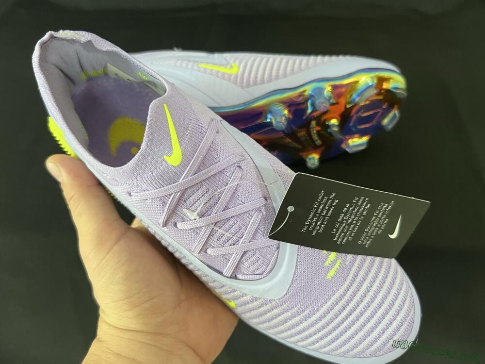 Men's Nike Phantom 6 Low Elite FG Football Boots - Purple/Yellow/Gold