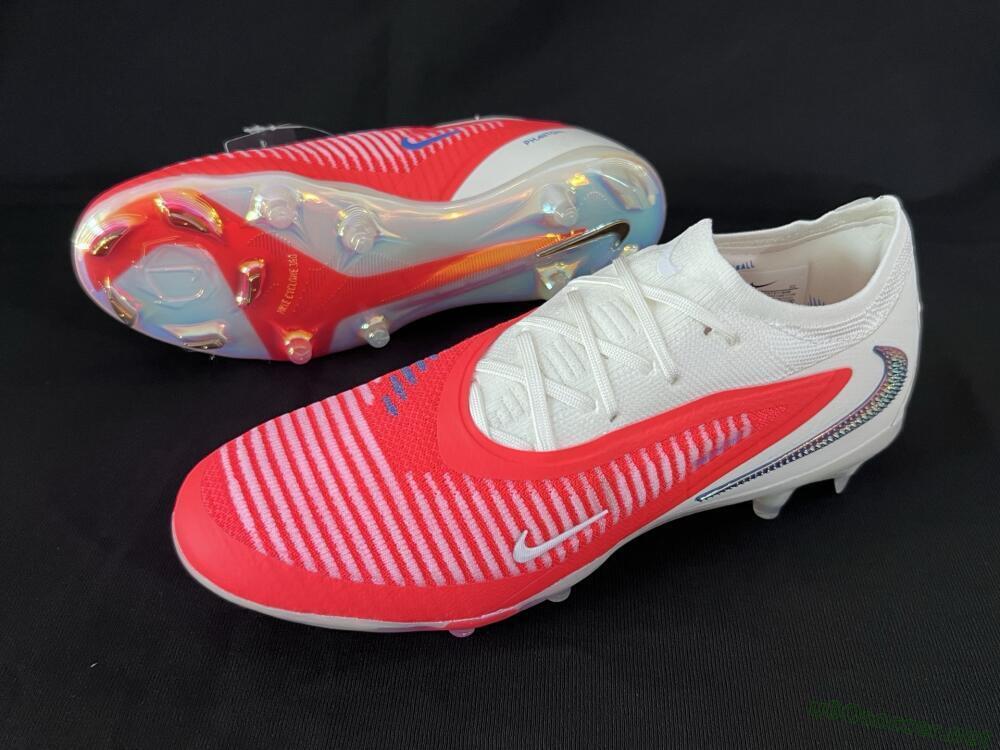 Unisex Nike Phantom 6 Elite Low FG Football Boots - Red/White/Black