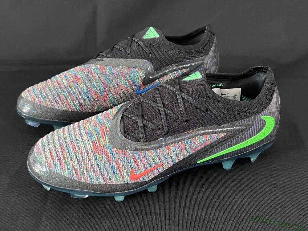 Unisex Nike Phantom 6 Elite Low FG Football Boots - Black/Yellow/Red