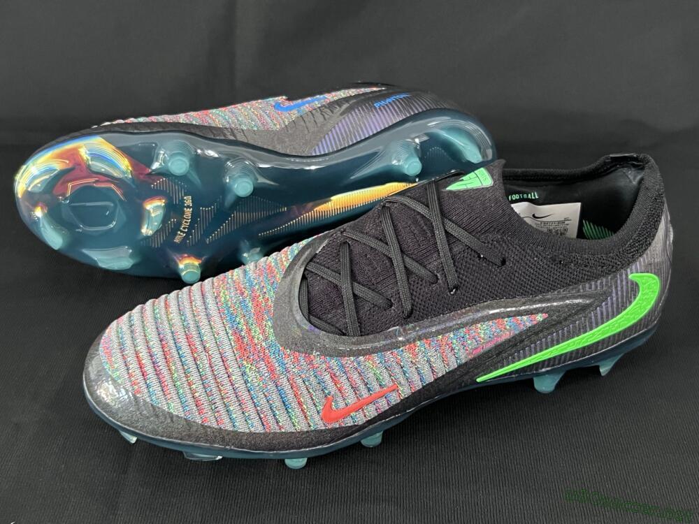 Unisex Nike Phantom 6 Elite Low FG Football Boots - Black/Yellow/Red