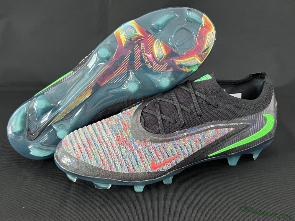 Unisex Nike Phantom 6 Elite Low FG Football Boots - Black/Yellow/Red