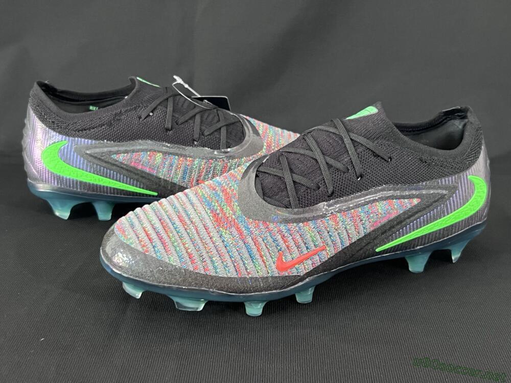 Unisex Nike Phantom 6 Elite Low FG Football Boots - Black/Yellow/Red