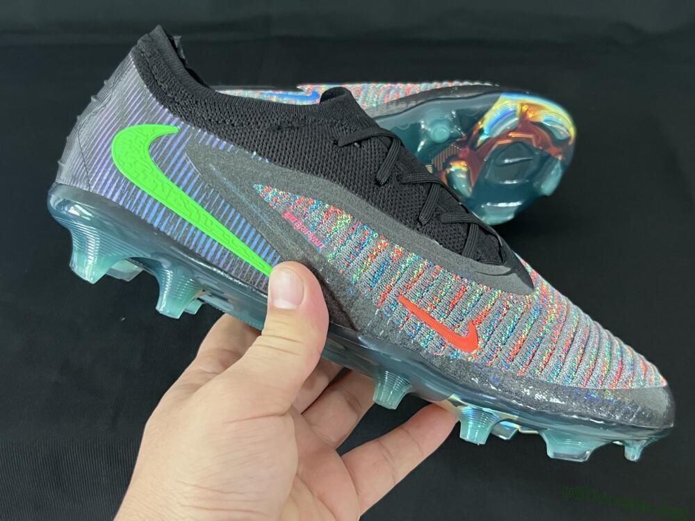 Unisex Nike Phantom 6 Elite Low FG Football Boots - Black/Yellow/Red