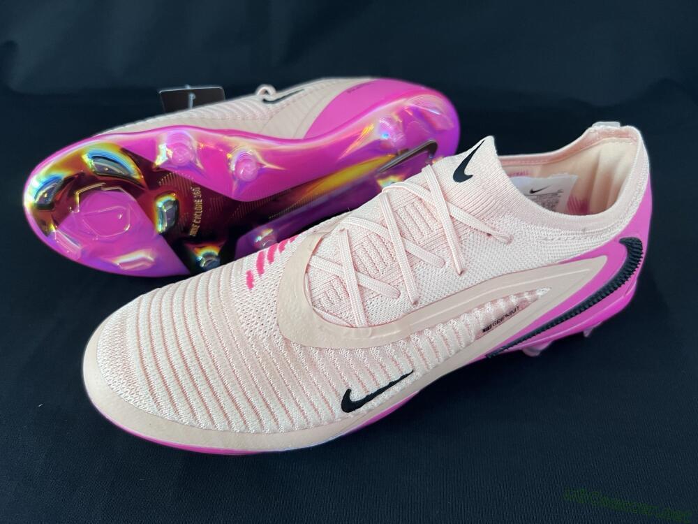 Men's Nike Phantom 6 Low Elite FG Football Boots - Pink/Black/Gold