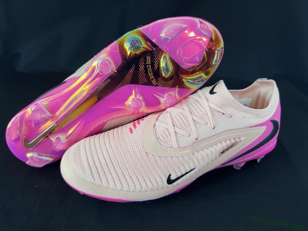 Men's Nike Phantom 6 Low Elite FG Football Boots - Pink/Black/Gold