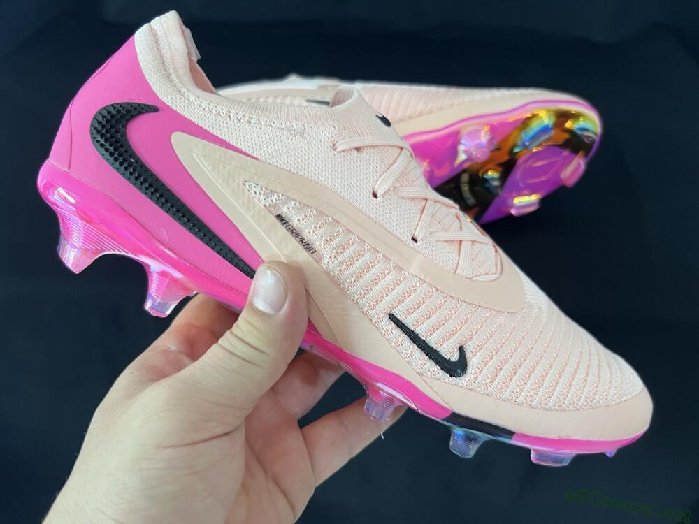 Men's Nike Phantom 6 Low Elite FG Football Boots - Pink/Black/Gold