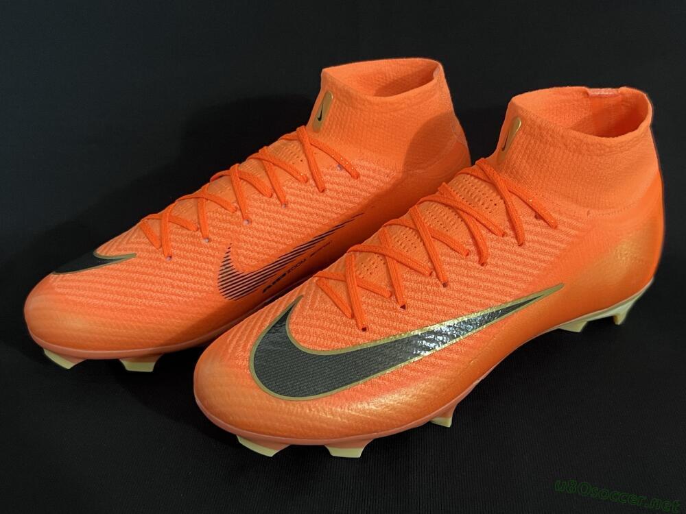 Unisex Nike Air Zoom Mercurial Superfly 10 Elite FG Football Boots - Red/Black/Gold