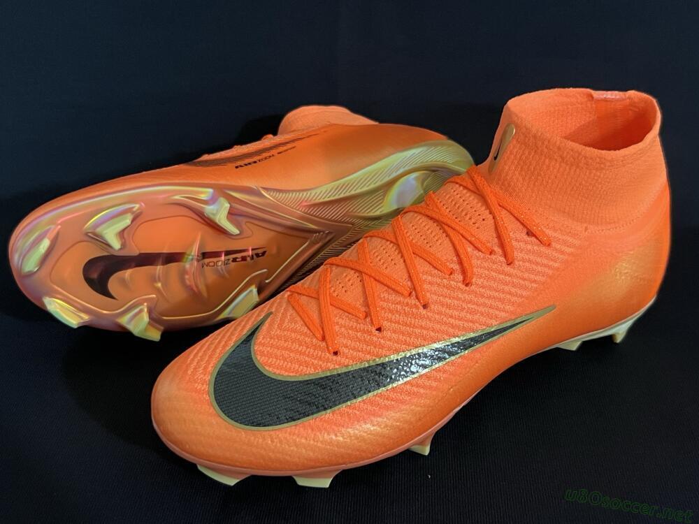 Unisex Nike Air Zoom Mercurial Superfly 10 Elite FG Football Boots - Red/Black/Gold
